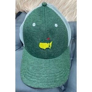 Masters Tournament Golf Hat Green White Mesh Trucker Adjustable Cap